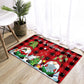2Pcs Christmas Kitchen Door Mat Anti-Oil Floor Rug Non-Slip Mat for Bathroom Home