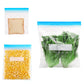 70Pcs Food Storage Bags with Double Zipper Seal Freezer Bags
