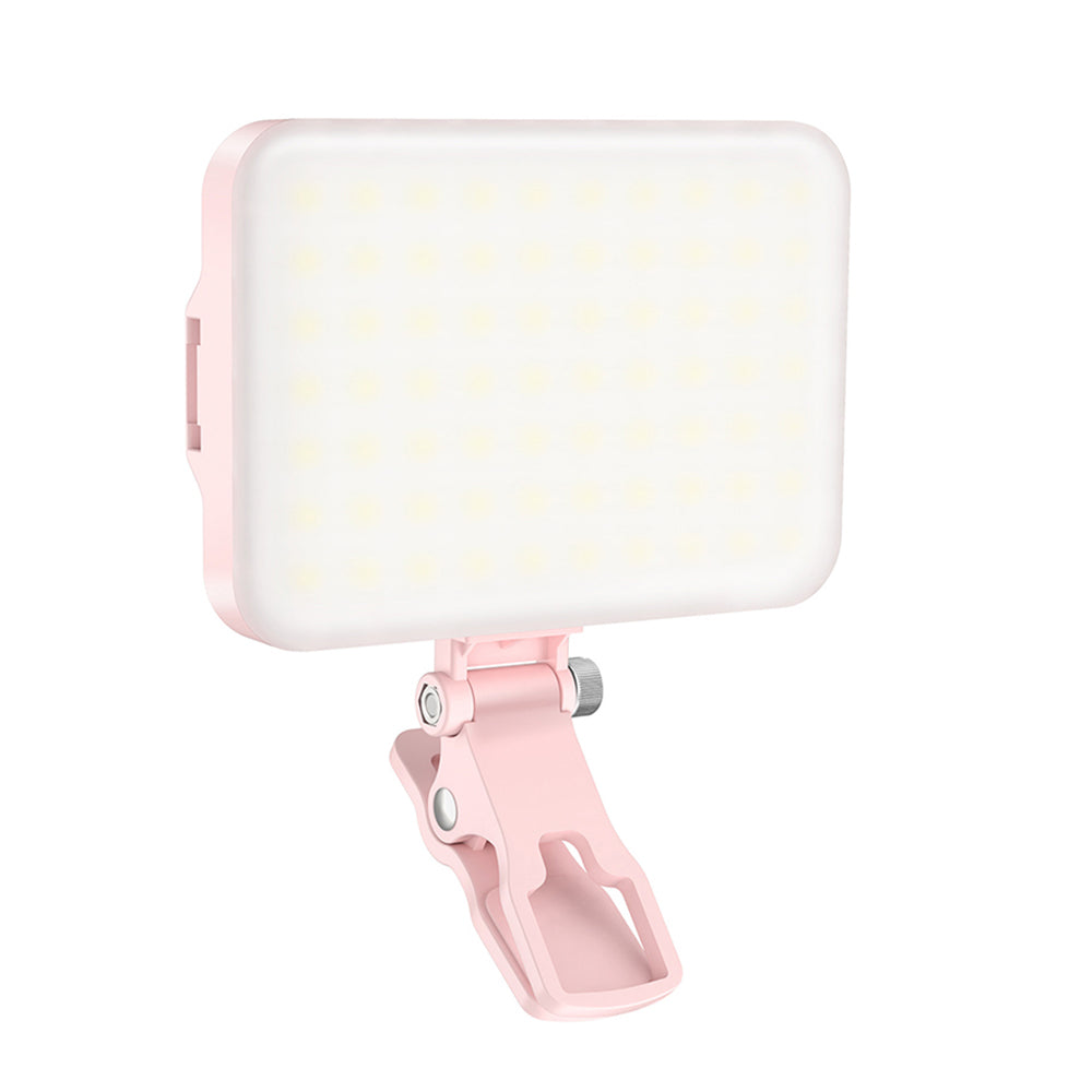 LED Portable Selfie Light with Clip and Hot Shoe Mount