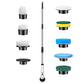 Electric Spin Scrubber with 9 Replaceable Brush Heads Cordless Bathroom Scrubber for Tile Kitchen