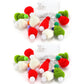 2Pcs Xmas Decoration LED Round Ball Christmas Hat Light String Christmas Pendants