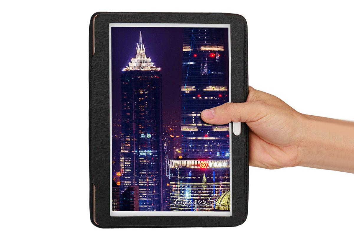 Universal 10 10.1 Inch Android Tablet Case Rotatable Multiple Viewing Stand Case-Blue