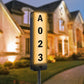 Solar House Number Sign 2 Color Solar Powered House Number Light with Stakes