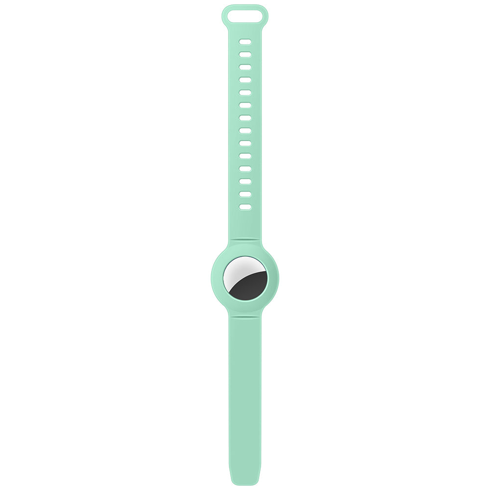 2Pcs For Apple AirTag Silicone Case Protective Shell Wristband Air Tag Cover Green