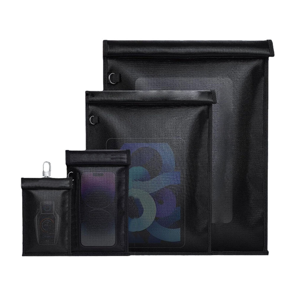 4Pcs Faraday Bags RFID Signal Shielding Pouch for Laptop Phone Tablet Car Key