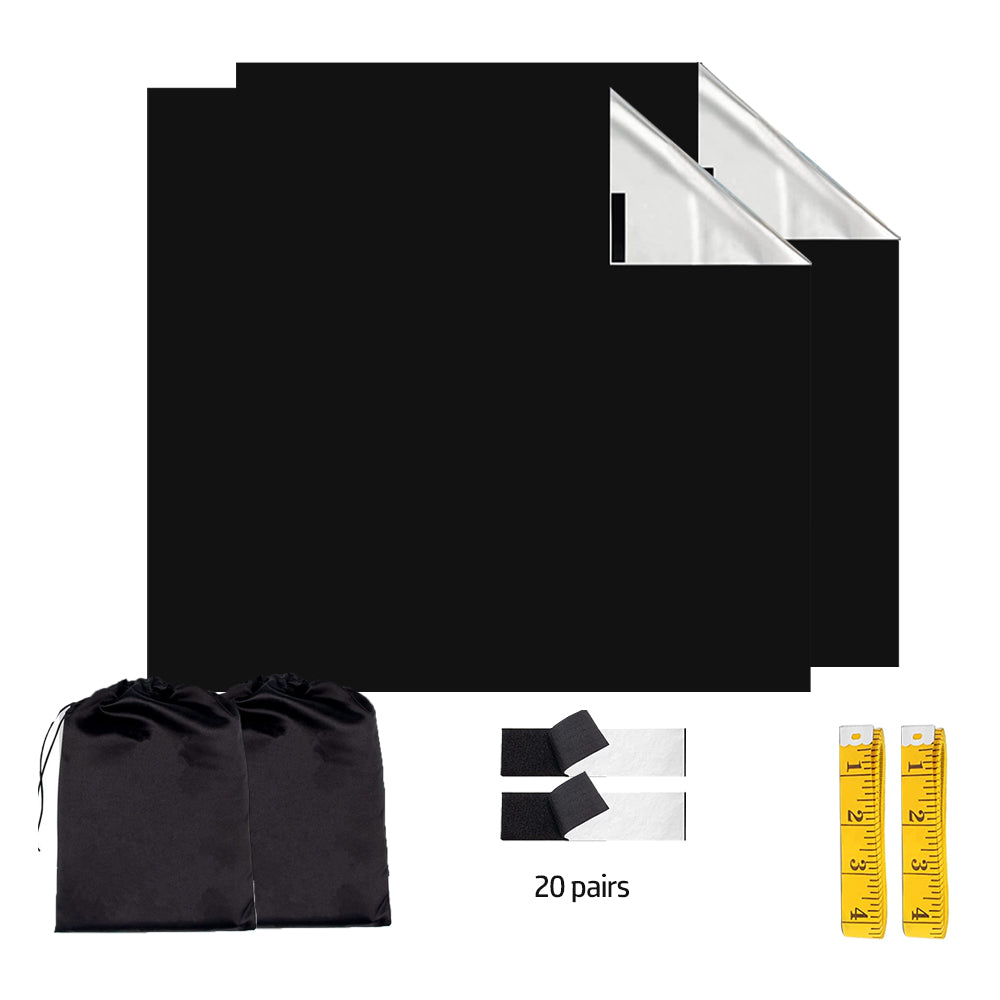 Portable Blackout Curtains for Sunscreen Window Shades Light Blacking Temporary Blackout Blinds