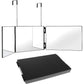 2Pcs Adjustable Tri-Fold Hairdressing Makeup Mirror   with Hook