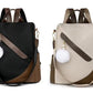 Anti-Theft Backpack with Furry Pom Pom Charm