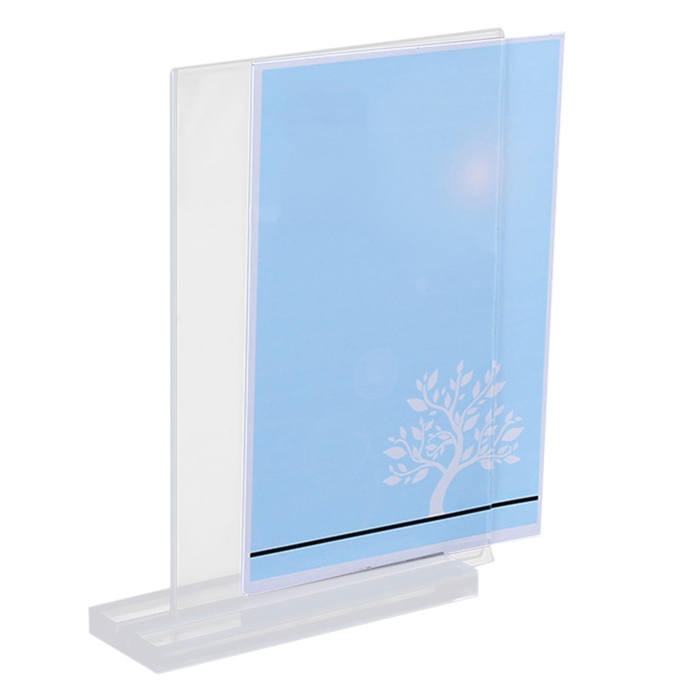 3 Pcs Acrylic Sign Holder Clear Menu Stand Vertical Flyer Display for Restaurants