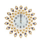 Luxury Wall Clock Metal Rhinestone-Studded Modern Silent Clock