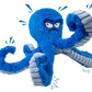 Interactive Plush Squeaky Dog Toy with Crinkle Tentacles for Medium & Large Dogs