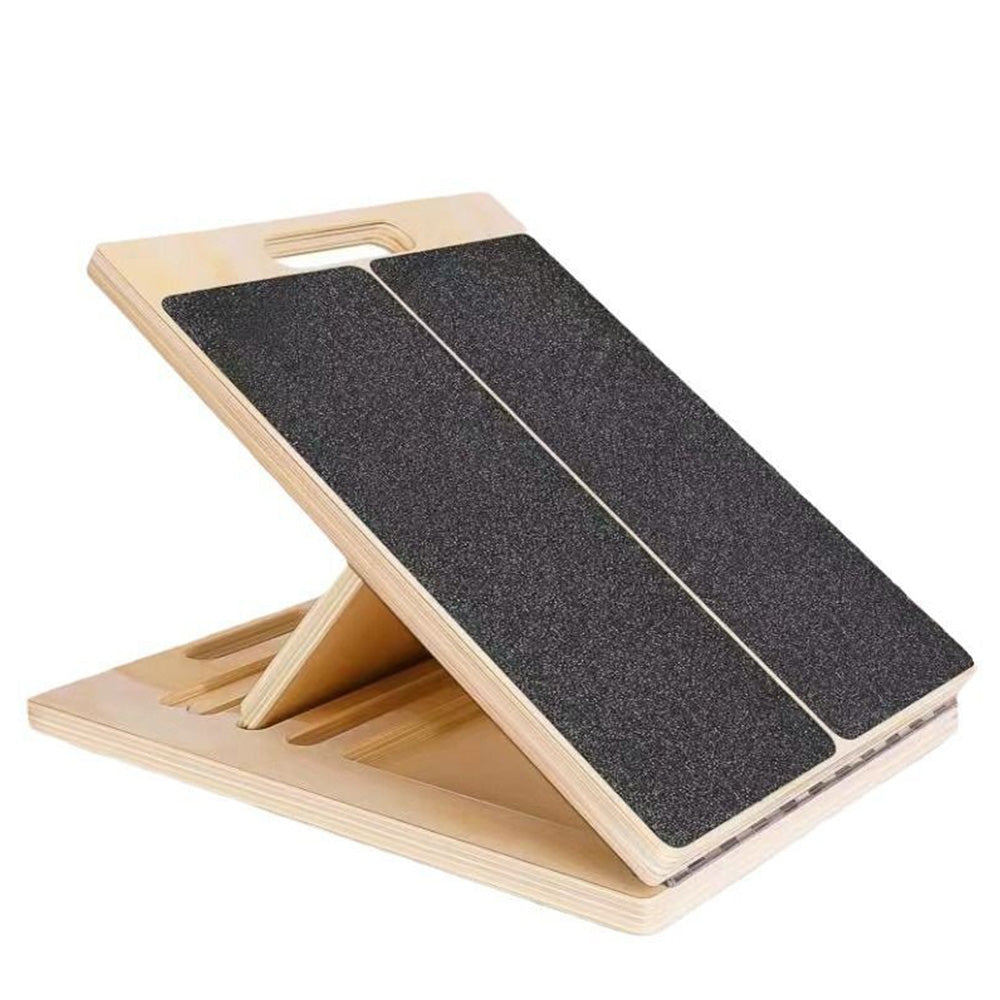 Portable Wooden Slant Board For Calf Stretching Adjustable Incline Board