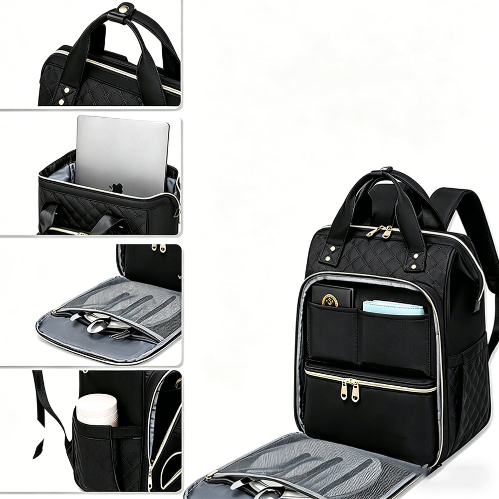 2-in-1 Lunch Backpack For Women Laptop Backpacks Travel Backpacks