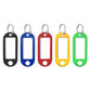 100Pcs Plastic Key Ring Name Tags Keychain Luggage Color ID Labels
