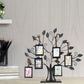 Family Tree Picture Frame Stand with 6 Hanging Picture Frames in Black