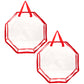 2Pcs 76CM Christmas Door Wreath Decoration Storage Bag Clear Xmas Bag For Garland