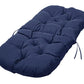Solid Twill Swivel Rocker Chair Cushion High Back Water Resistant Pad-Navy