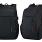 Reflective Laptop Backpack with USB Charging Port Anti-thief Travel Business Backpack