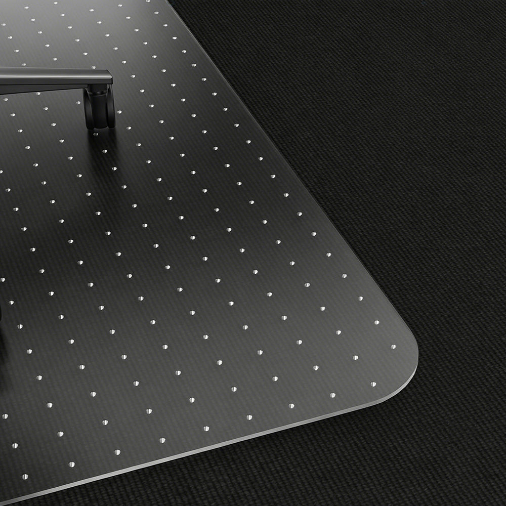 Clear PVC Office Chair Mat for Carpet with Anti-Slip Studs for Office Study Gaming Room