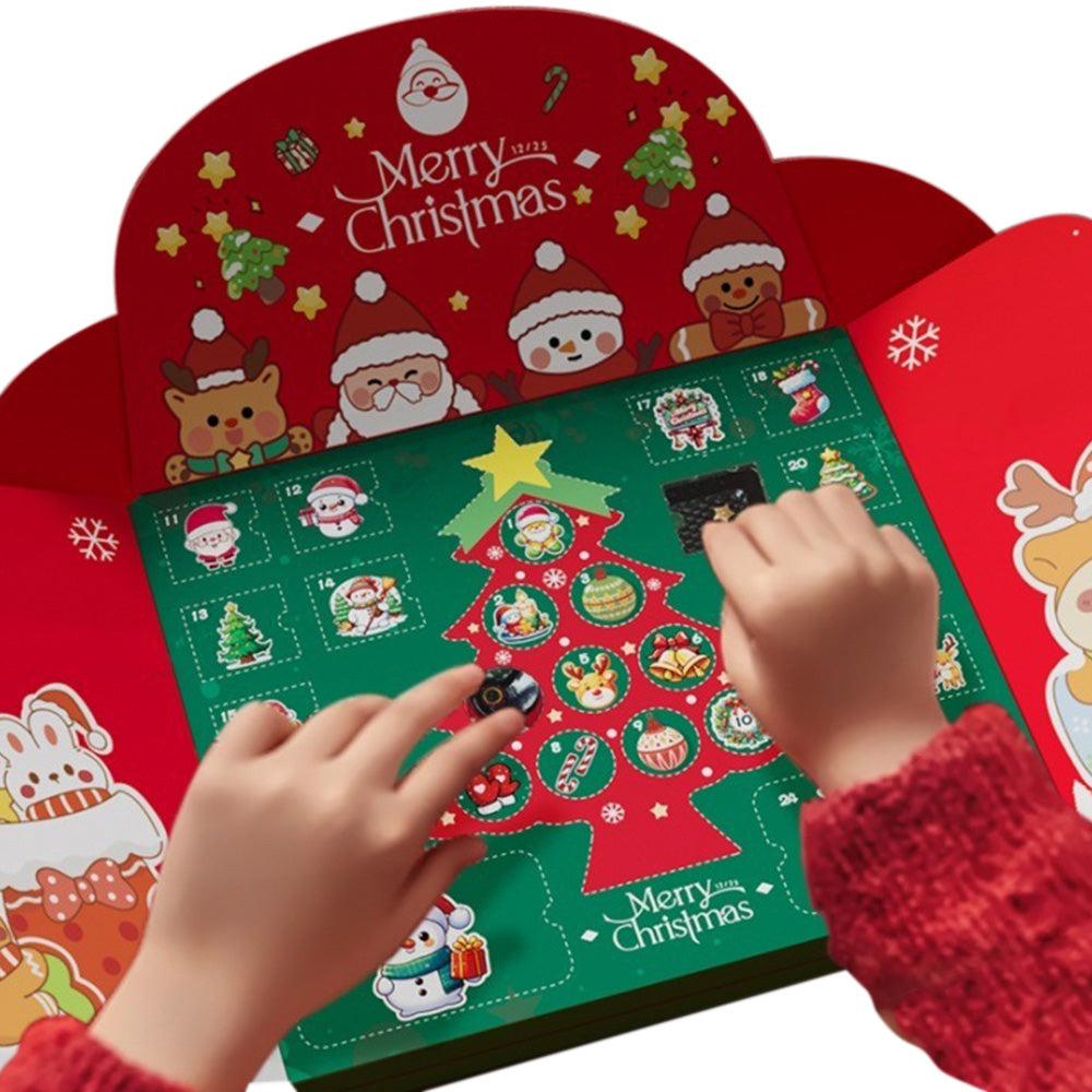 Christmas Advent Calendar Bracelet DIY Jewelry Blind Box Christmas Tree Gift Set for Girls