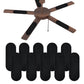 10 Pack Ceiling Fan Filter Pads Activated Carbon Fiber for Blade Odor Dust Removal