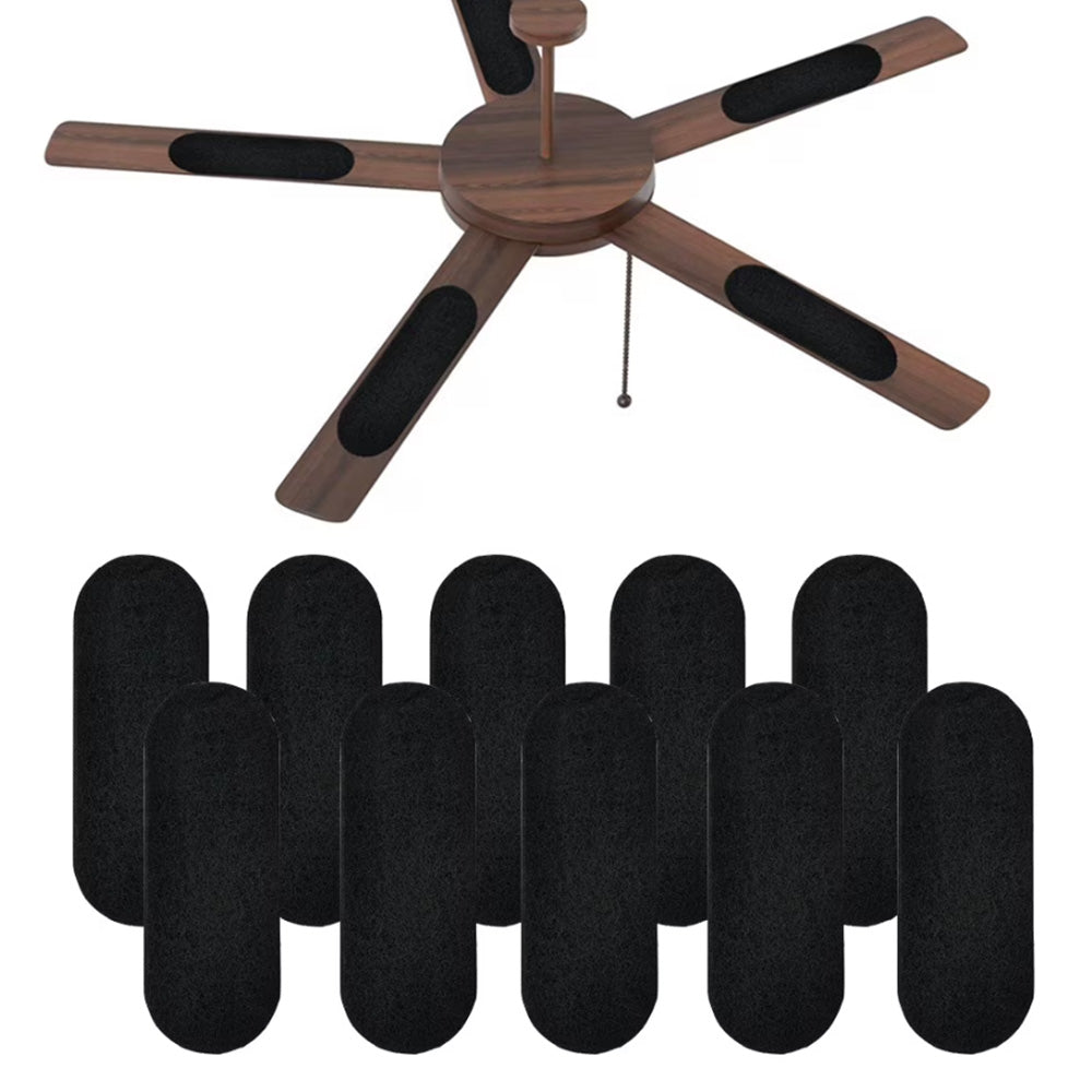 10 Pack Ceiling Fan Filter Pads Activated Carbon Fiber for Blade Odor Dust Removal