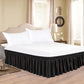 2Pcs Wrap Around Dust Ruffles Bed Skirt with Adjustable Elastic Belt