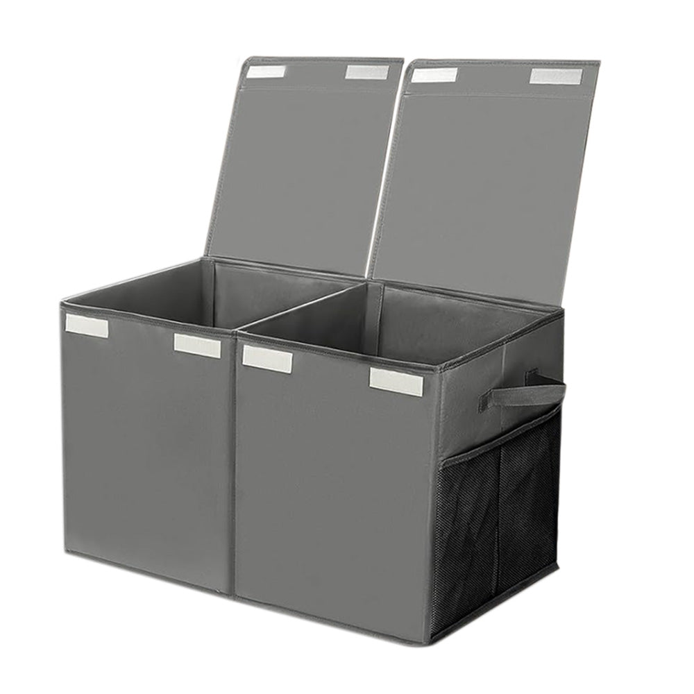 Foldable Toy Storage Organizer Box with Lid and Dividers