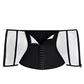 Womens Workout Waist Trainer 3-Row Hook and Zip Slimming Belt for Yoga Fitness-Silver