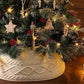 Knitted Christmas Tree Chunky Cable Knit Christmas Tree Skirt for Artificial Trees