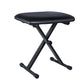 Portable Piano Stool Adjustable Folding Keyboard Seat Bench Chair Black
