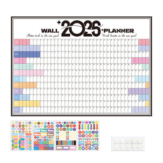 2026 Wall Calendar Annual Yearly Wall Planner Home Office School