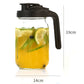 2Pcs 32/64Oz Glass Mason Jar Pitcher with Lid Wide Mouth Cold Brew Coffee Maker Jar