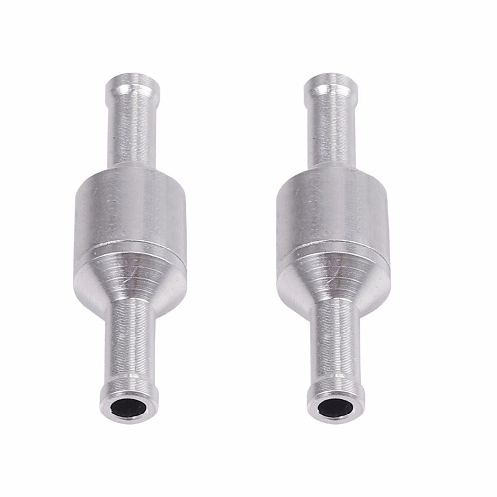 2 PCS One Way Non Return Check Valve Aluminum Alloy One Way Check Valve for Fuel Oil Water