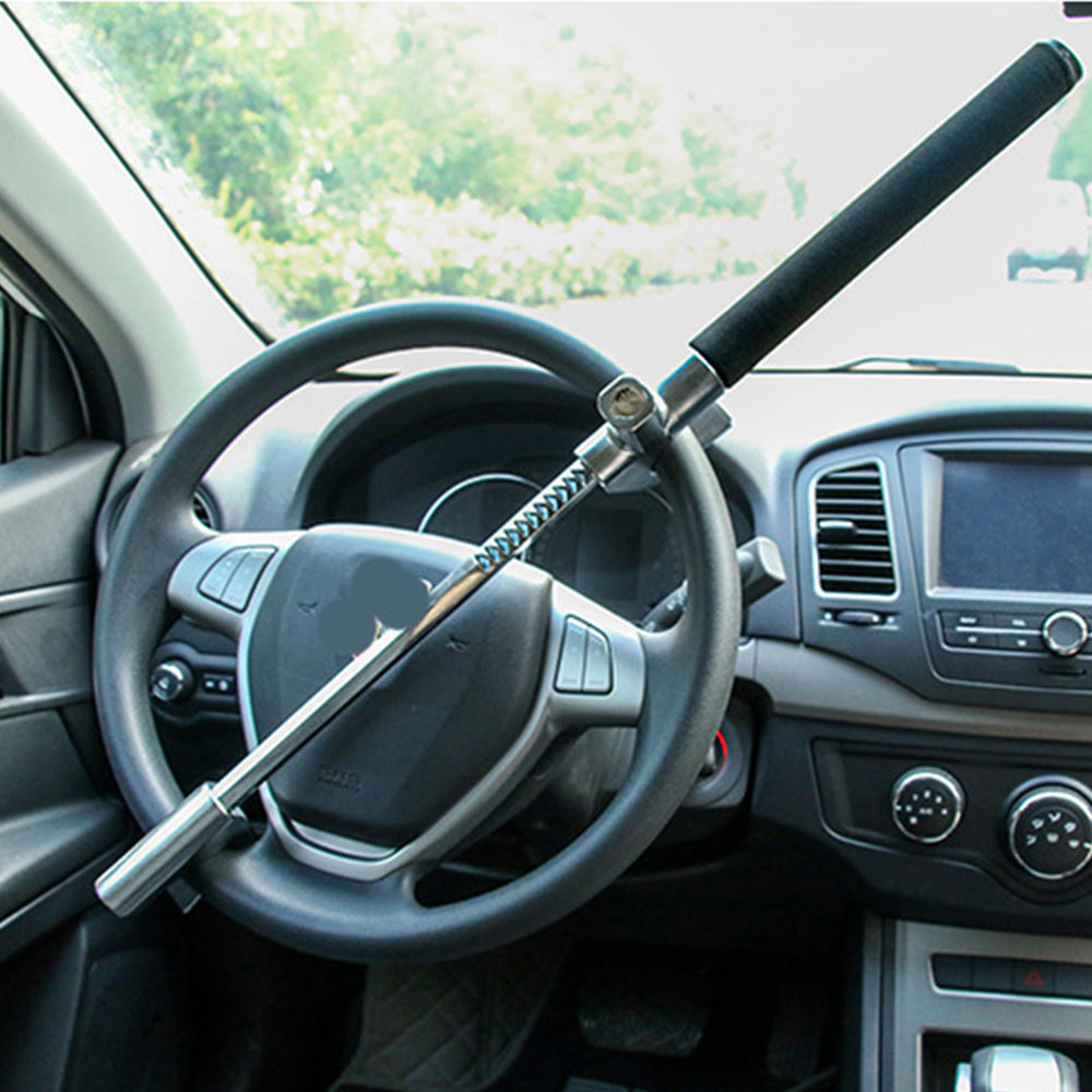 Universal Steering Wheel Lock with Emergency Window Breaker Function