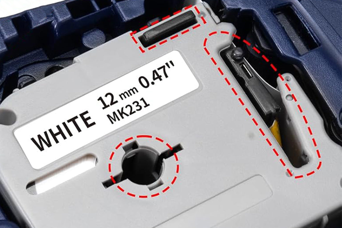 12mm Label Tape Replace for Brother Label Makers MK231