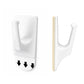 36 Pack Removable No Drill Adhesive Square Wall Hooks
