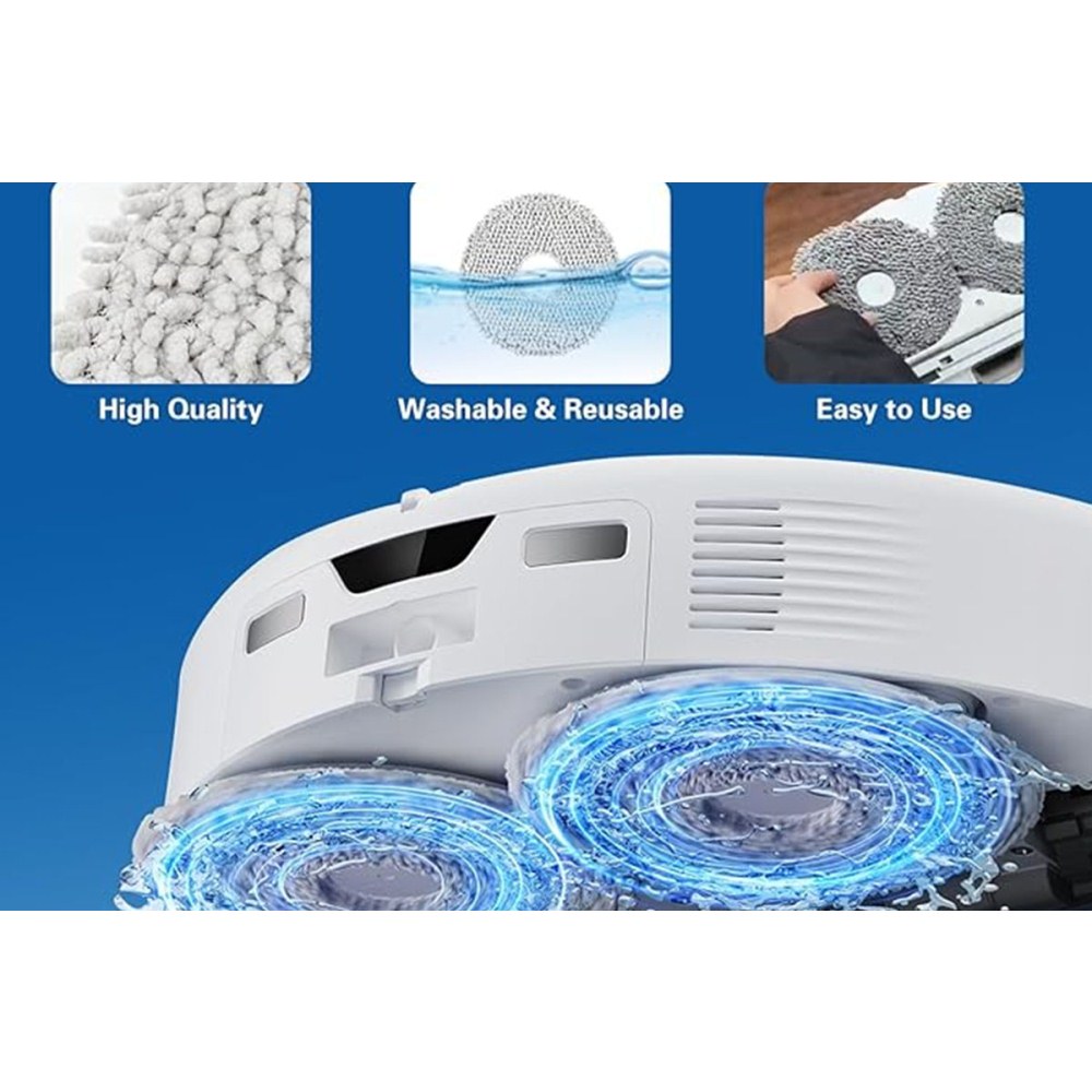 Replacement Parts for Roborock Qrevo Curve/P20 Pro Robot Vacuum Cleaner Replacement Parts Main Side Brushes Dust Bags