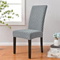 Jacquard Rhombus High Back Elastic Chair Cover