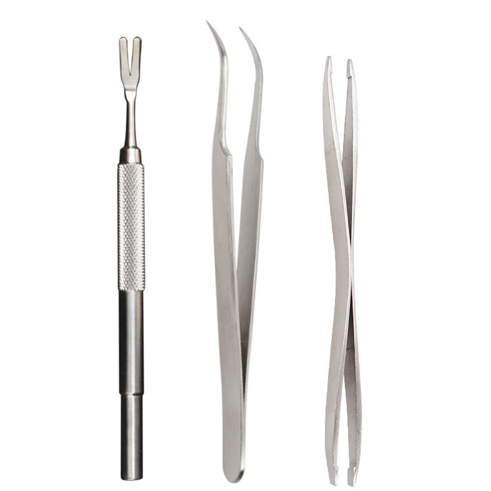 12-in-1 Pet Tick Removal Kit Stainless Steel Tick Remover Tools for Dogs and Cats