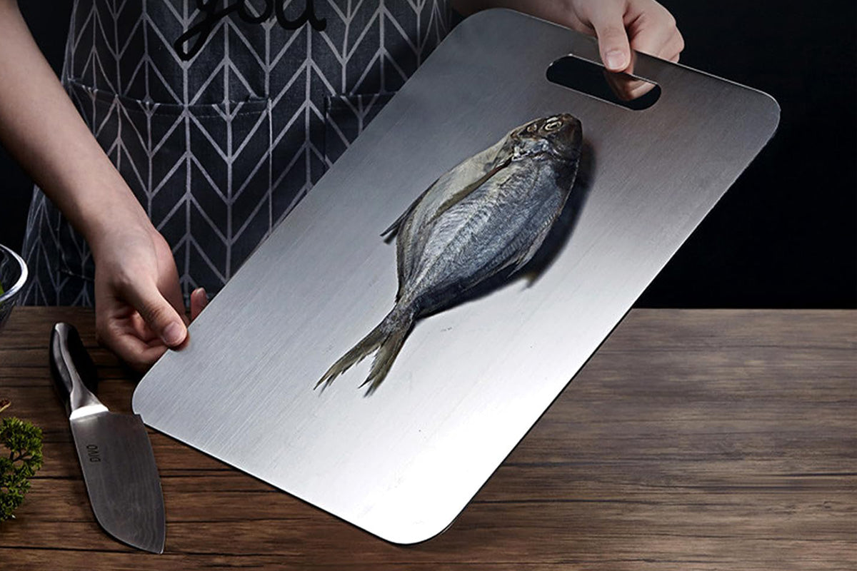 Pure Titanium Durable Kitchen Cutting Board for Meat Fruit and Vegetable