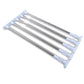 Tool Free Extendable Telescopic Hanger Wardrobe Curtain Rod Towel Rail Pole