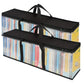2Pcs DVD Carrying Case Holder Black Portable Storage Bag for 35-40 Discs