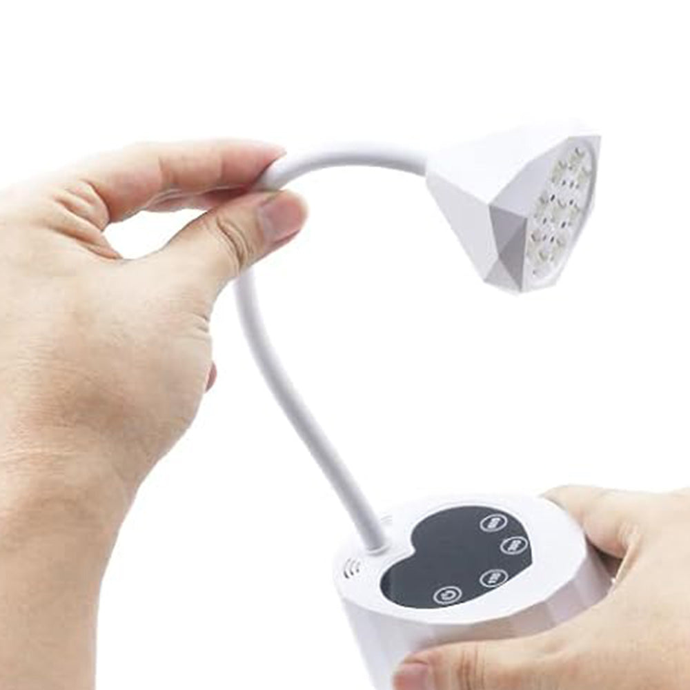 UV LED Nail Lamp Rechargeable Fast Curing with 3 Timers Auto Sensor for Gel Nails
