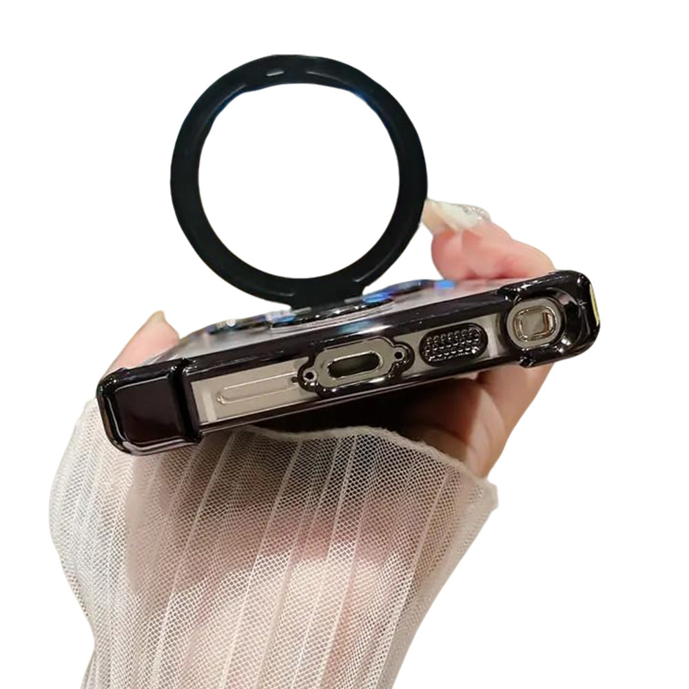 Thin Shockproof Stand Case Compatible with Samsung Galaxy S26 Ultra with Lens Cover