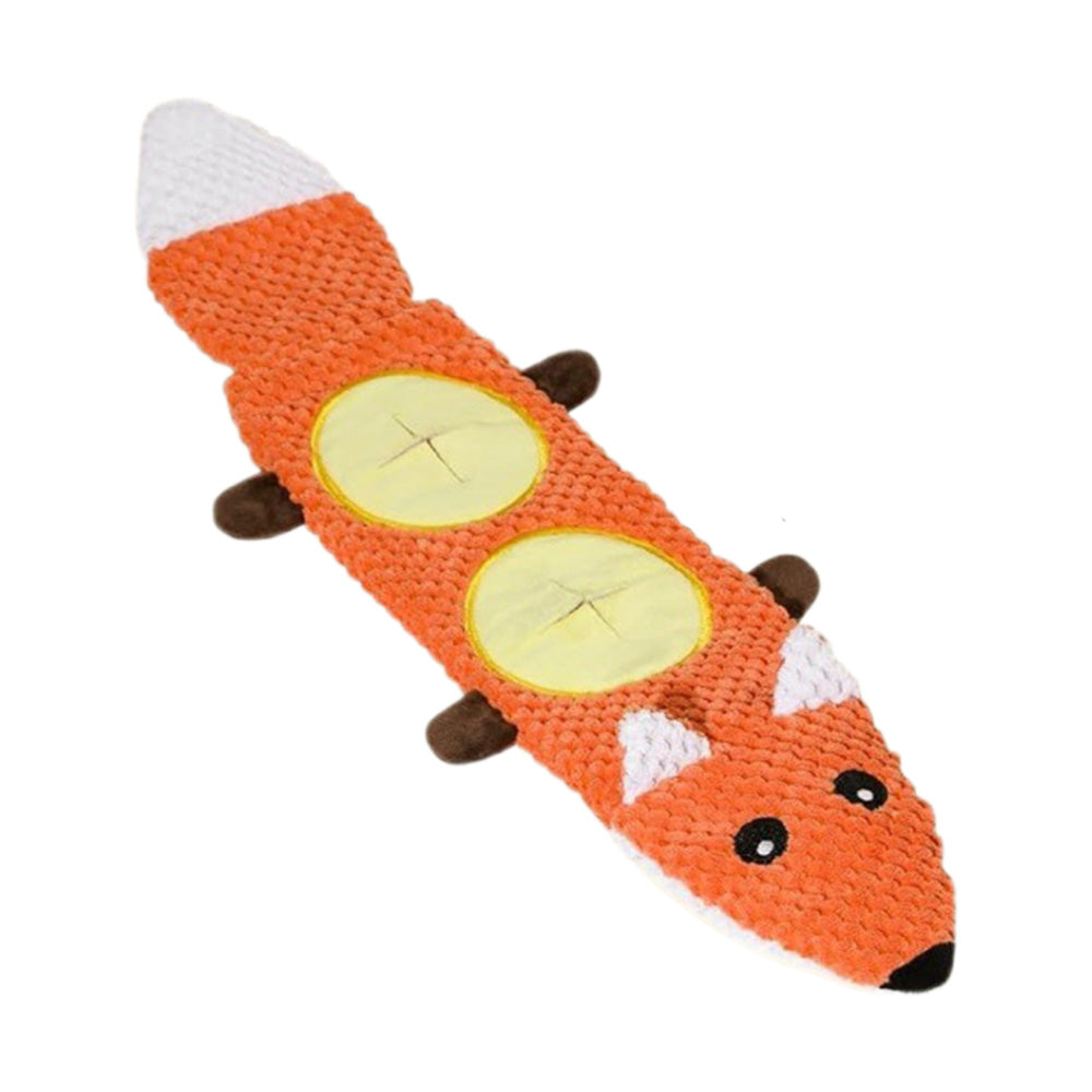Roll Up Treat Dispensing Dog Toy with Squeaker for Small Medium Dogs