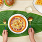 12Pcs Simulation Banana Leaf Mat Leaf Placemats Banana Leaves Placemats