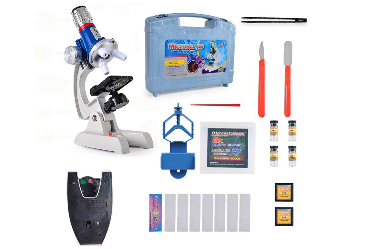 Microscope Kit Magnification Science Experiment Toy for Little Ones Ages 6