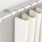 2PCS Curtain Rod Brackets Adjustable Wall Mounts Hang Curtain Rod Holders