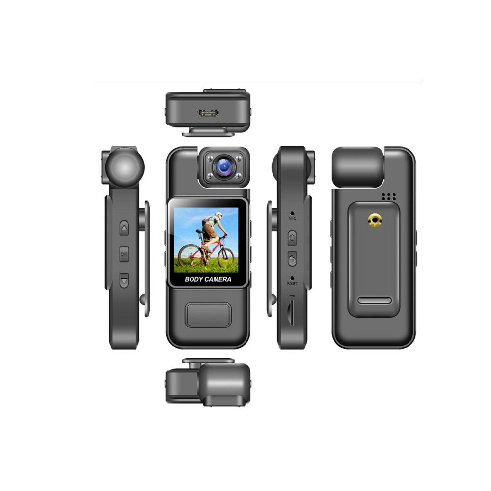 Mini Body Cam with 180° Rotating Lens and and Video Recording and 32 GB Card